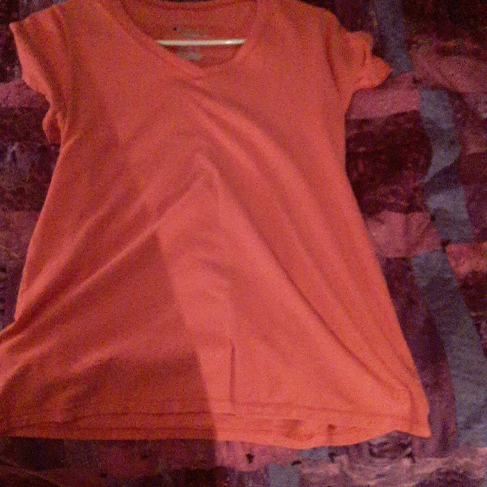 A pink shirt